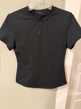 AYBL Sculpt T-shirt Black Short Sleeve Athletic